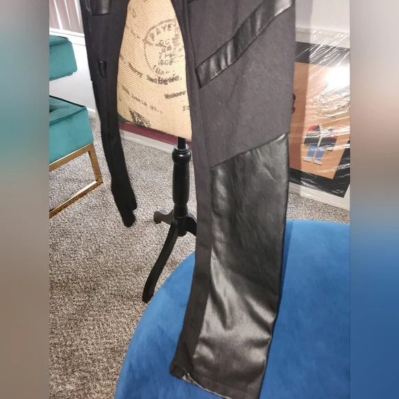 MeMoi Leggings W Leather Patches - Picture 5 of 9